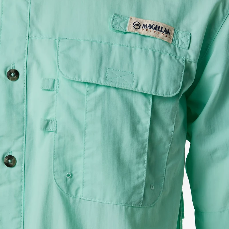 Magellan Outdoors Men's Laguna Madre Solid Short Sleeve Fishing Shirt