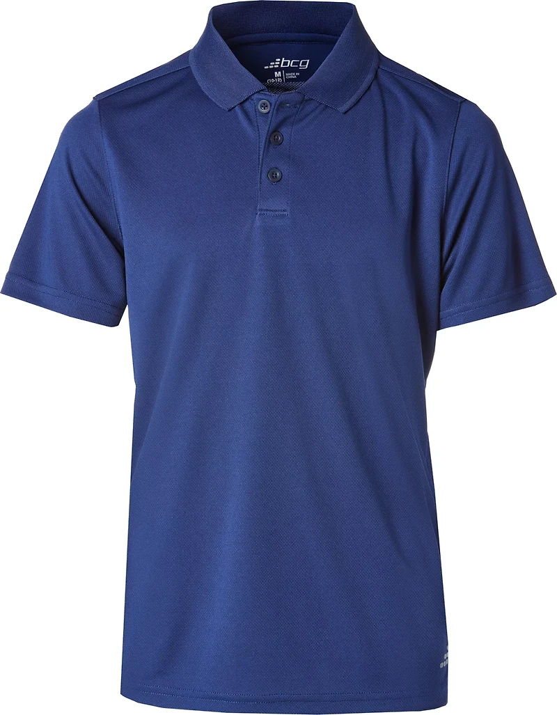 BCG Boys' Solid Short Sleeve Polo T-shirt