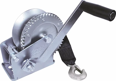 SeaSense Zinc 1000 lb Trailer Winch with Strap