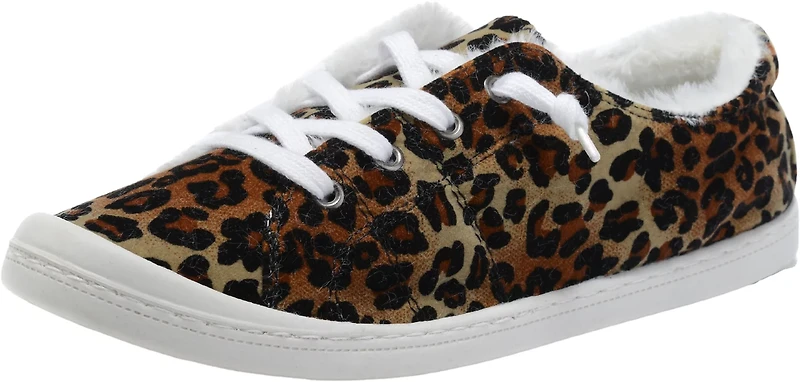 Shaboom Women's Canvas Shoes w/ Long Fur