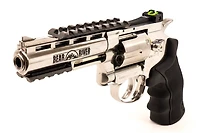 Barra Airguns Exterminator 4 in Nickel BB Revolver