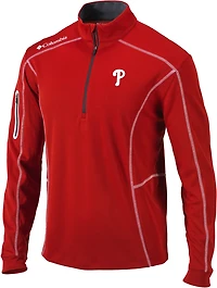 Columbia Sportswear Men's Philadelphia Phillies Shotgun 1/4 Zip Pullover