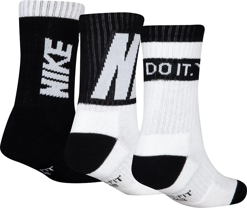 Nike Youth Sport Graphic Crew Socks 3-Pack