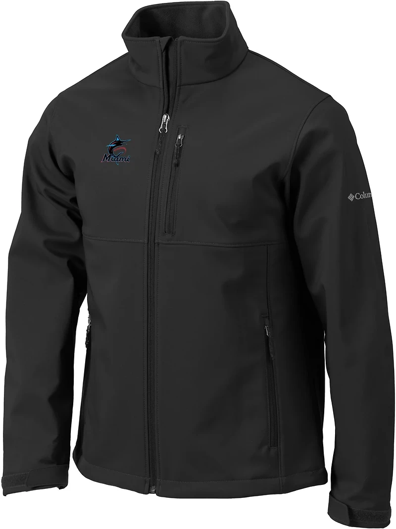 Columbia Sportswear Men's Miami Marlins PFG Ascender Softshell Jacket