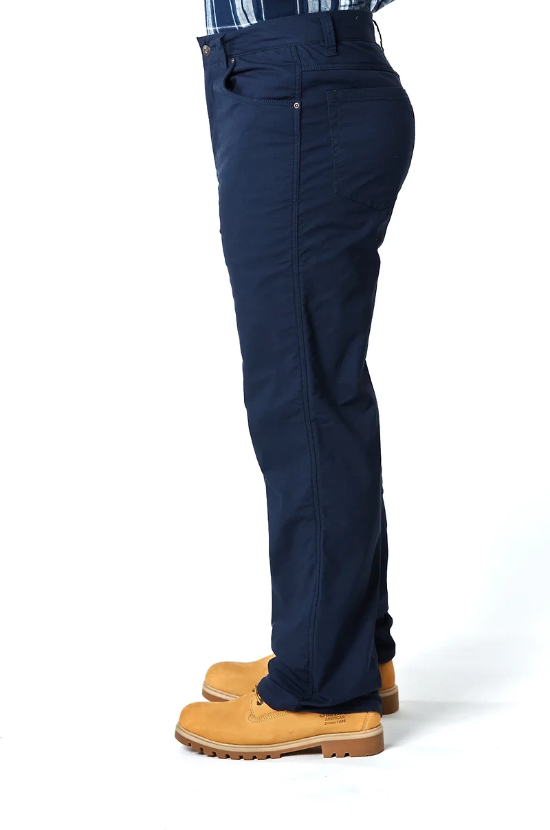 Smith's Workwear Men's Stretch Fleece-Lined Canvas 5-Pocket Pants