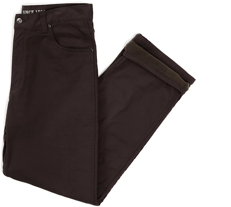 Smith's Workwear Men's Stretch Fleece-Lined Canvas 5-Pocket Pants