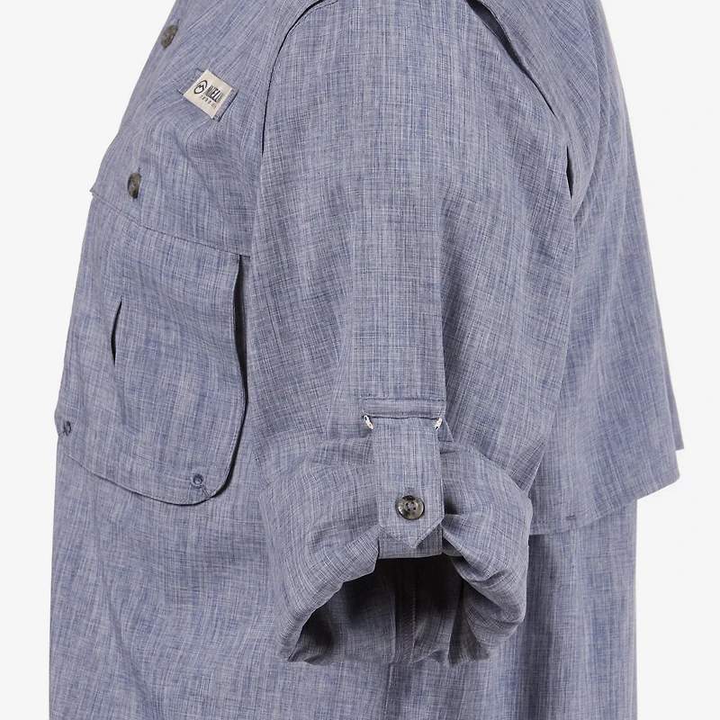 Magellan Outdoors Men's Aransas Pass Heather Long Sleeve Fishing Shirt