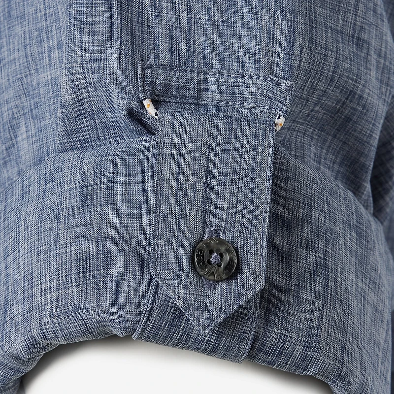 Magellan Outdoors Men's Aransas Pass Heather Long Sleeve Fishing Shirt