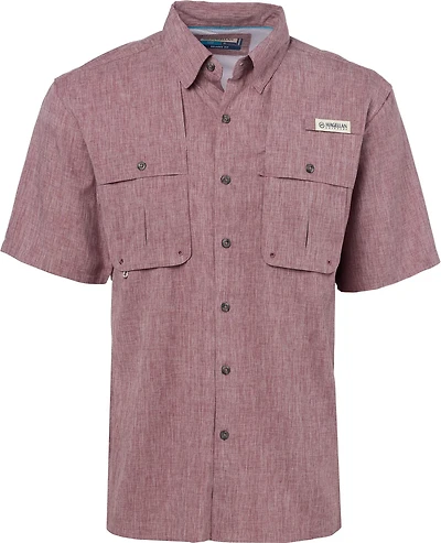 Magellan Outdoors Men's Aransas Pass Heather Short Sleeve Fishing Shirt