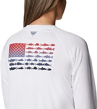 Columbia Sportswear Women's Tidal Tee PFG Fish Flag Long Sleeve T-shirt