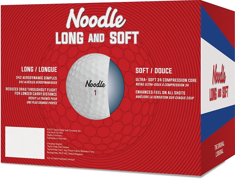 TaylorMade Golf Noodle Long and Soft Golf Balls 24-Pack