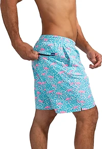 Chubbies Men's Domingos are Flamingos Stretch Swim Trunks 7