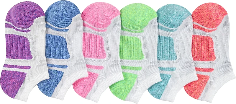 BCG Fashion Cushion II No Show Socks 6 Pack