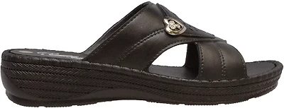 Tecs Women's Low Heel Slip-On Sandals