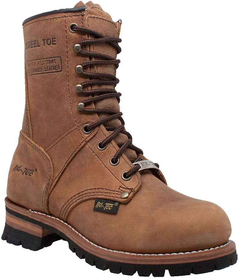 AdTec Women’s Steel Toe Logger Work Boots
