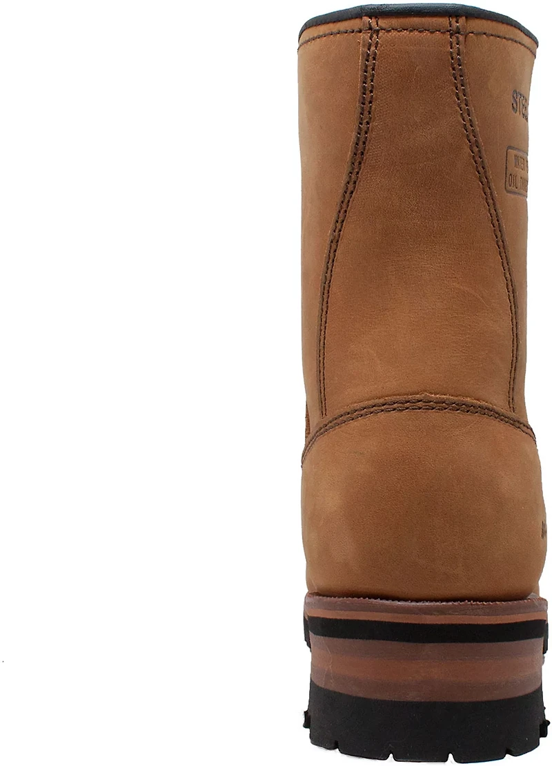 AdTec Men's Logger Steel Toe Work Boots