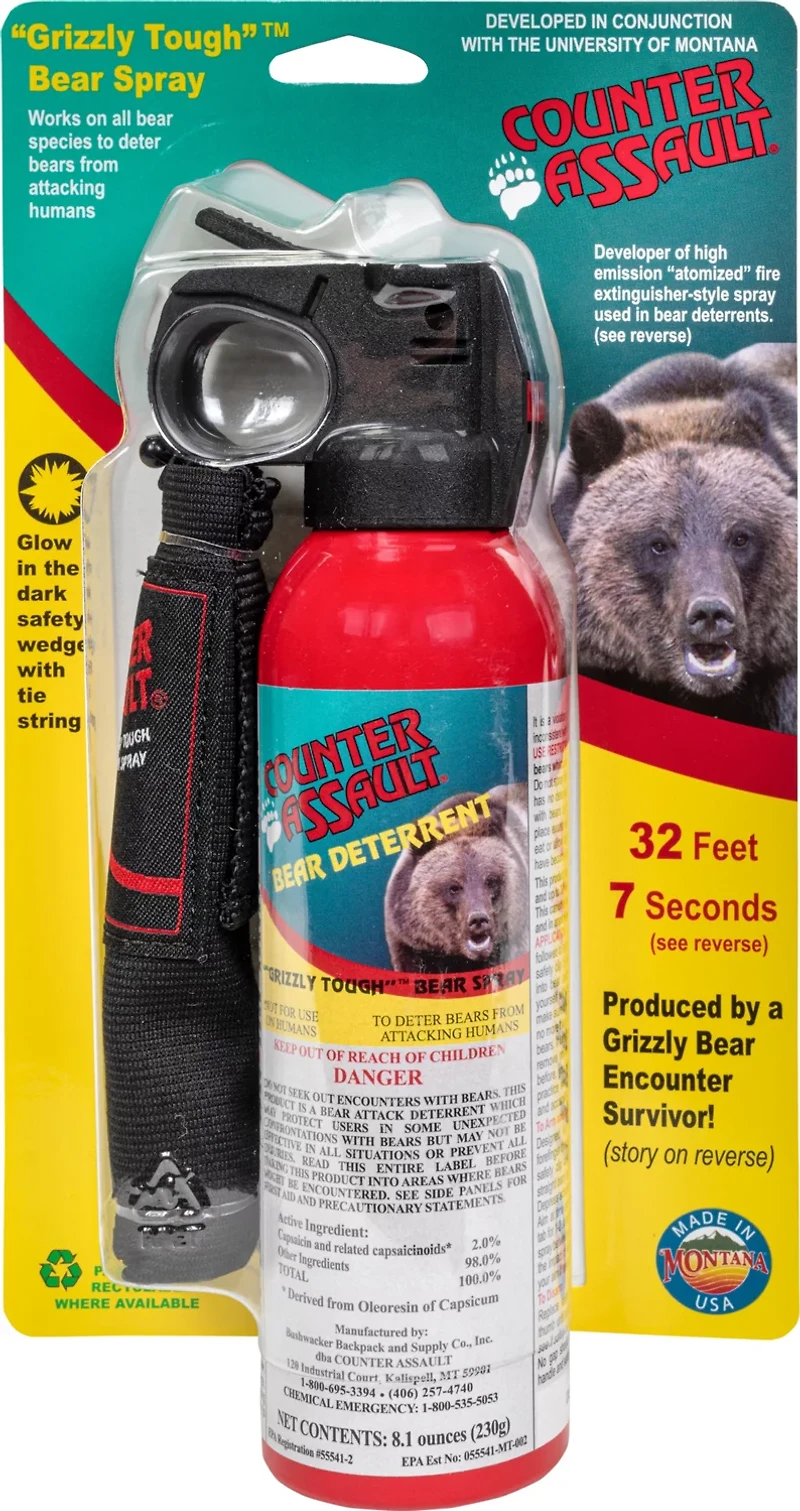 Counter Assault 32 ft 8 oz Bear Pepper Spray