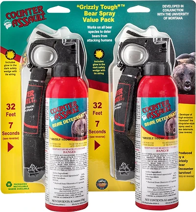 Counter Assault 32 ft Bear Pepper Spray 2-Pack