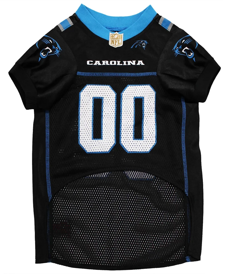 Pets First Carolina Panthers Mesh Dog Jersey