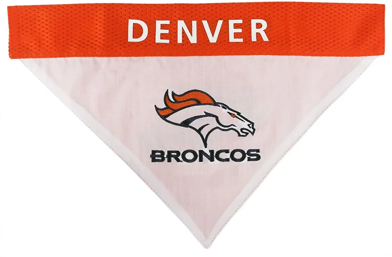 Pets First Denver Broncos Reversible Dog Bandana