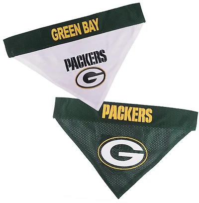 Pets First Green Bay Packers Reversible Dog Bandana