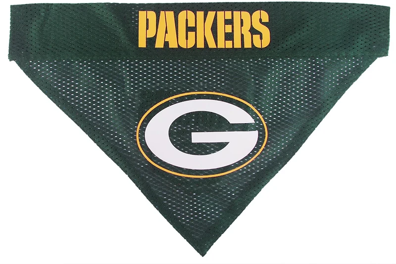 Pets First Green Bay Packers Reversible Dog Bandana