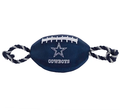 Pets First Dallas Cowboys Nylon Football Rope Dog Toy