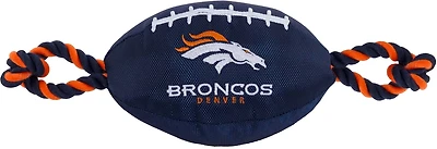 Pets First Denver Broncos Nylon Football Rope Dog Toy
