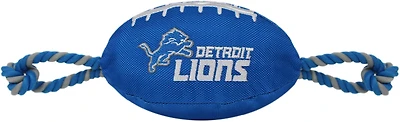 Pets First Detroit Lions Nylon Football Rope Dog Toy