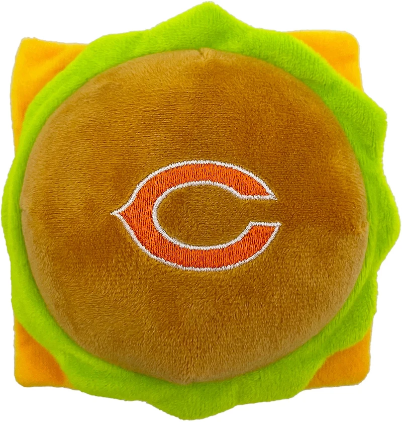 Pets First Chicago Bears Hamburger Dog Toy