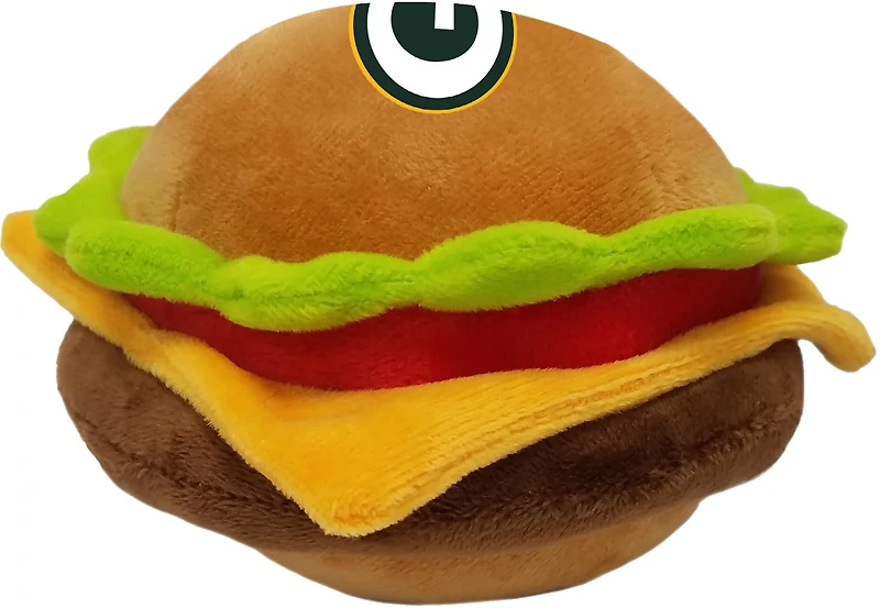Pets First Green Bay Packers Hamburger Dog Toy