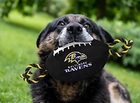 Pets First Baltimore Ravens Nylon Football Rope Dog Toy