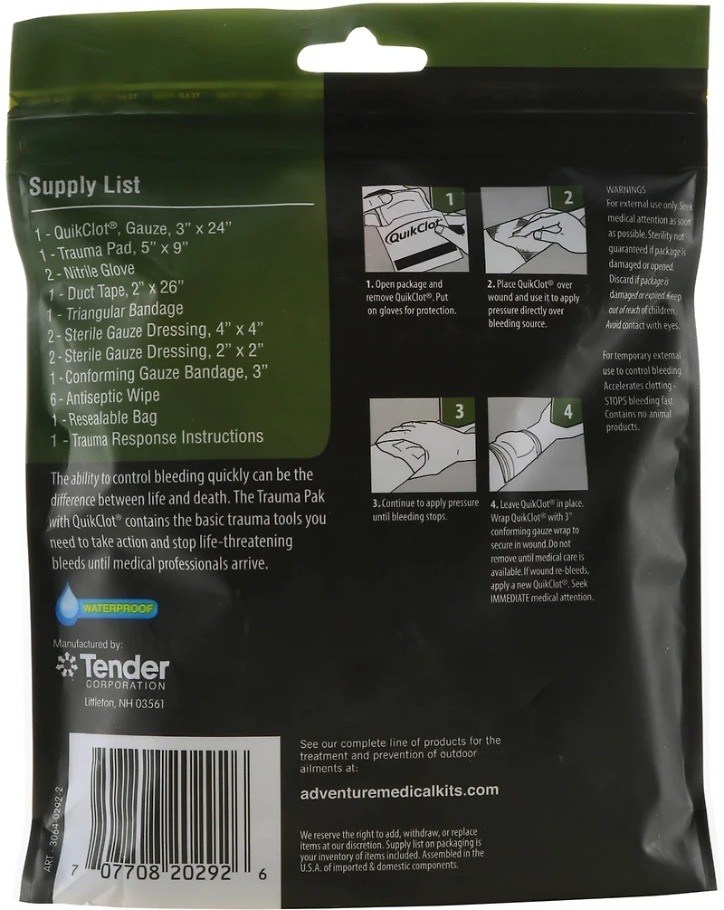 QuikClot Trauma Pak 2-Pack