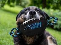Pets First Carolina Panthers Nylon Football Rope Dog Toy