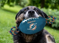 Pets First Miami Dolphins Nylon Football Rope Dog Toy