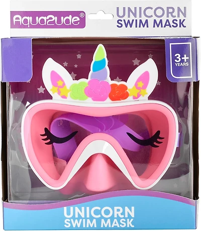 Aqua2ude Girls' Novelty Unicorn Swim Mask