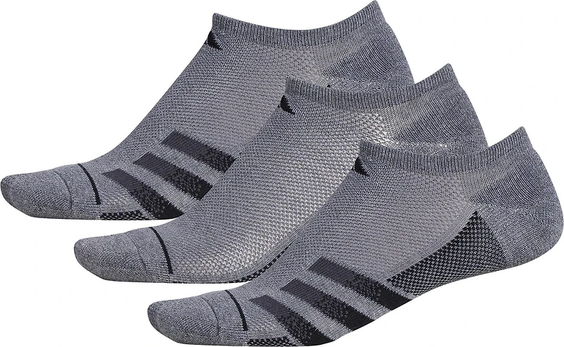 adidas Men's Superlite Stripe III No Show 3-Pack