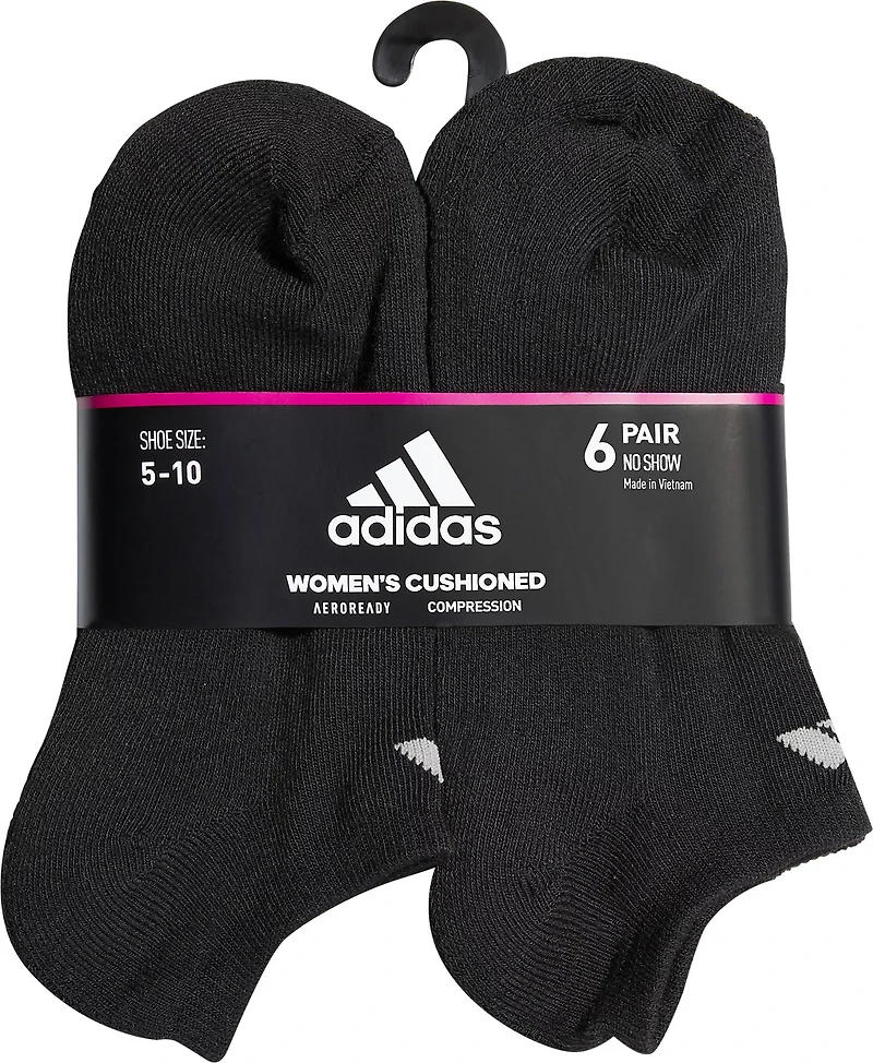 adidas Women's No-Show Socks 6 Pack