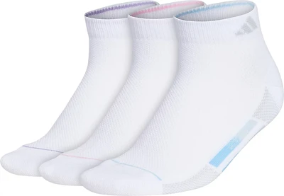 adidas Women's Superlite Stripe III Low Cut Socks 3-Pack