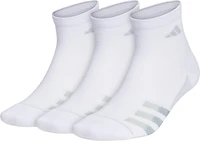 adidas Men's Superlite Stripe III Quarter Socks 3-Pack