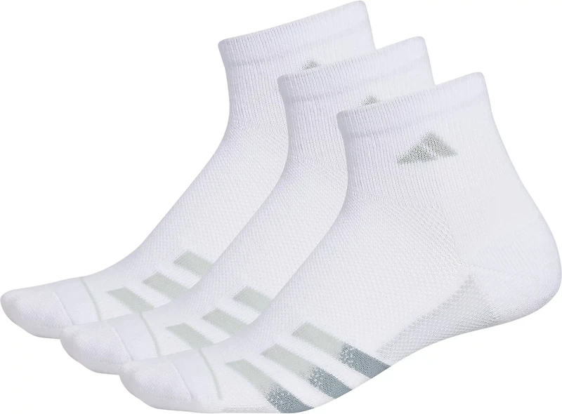 adidas Men's Superlite Stripe III Quarter Socks 3-Pack