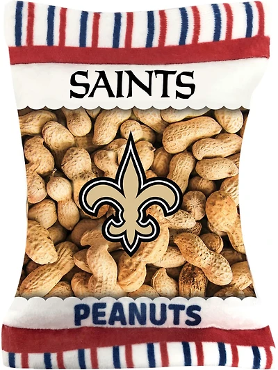 Pets First New Orleans Saints Peanut Bag Dog Toy