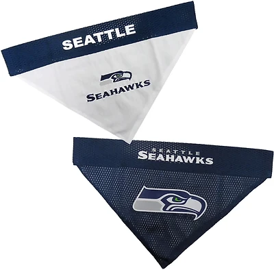 Pets First Seattle Seahawks Reversible Dog Bandana