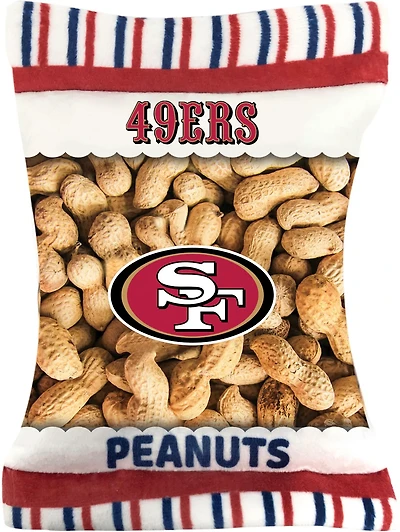 Pets First San Francisco 49ers Peanut Bag Dog Toy