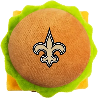 Pets First New Orleans Saints Hamburger Dog Toy