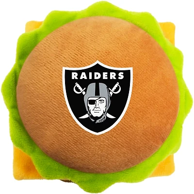 Pets First Oakland Raiders Hamburger Dog Toy
