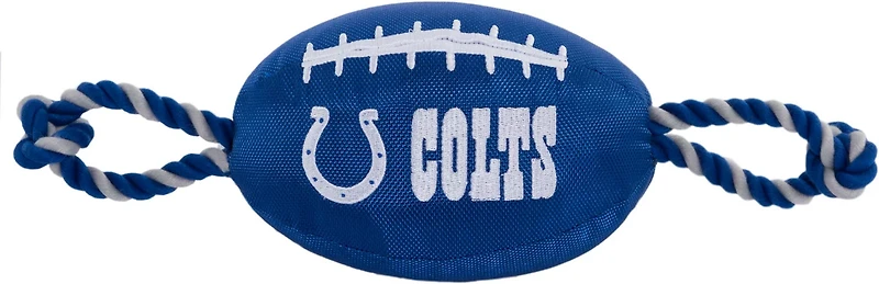 Pets First Indianapolis Colts Nylon Football Rope Dog Toy