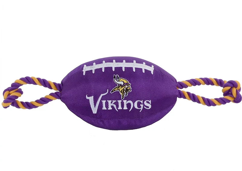 Pets First Minnesota Vikings Nylon Football Rope Dog Toy