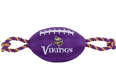 Pets First Minnesota Vikings Nylon Football Rope Dog Toy