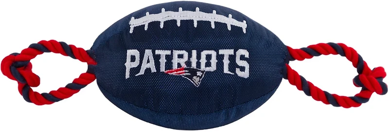Pets First New England Patriots Nylon Football Rope Dog Toy